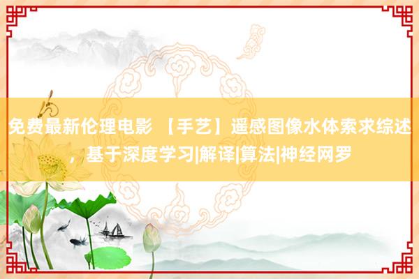 免费最新伦理电影 【手艺】遥感图像水体索求综述，基于深度学习|解译|算法|神经网罗