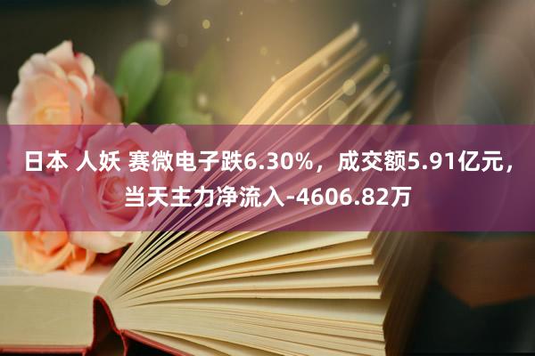 日本 人妖 赛微电子跌6.30%，成交额5.91亿元，当天主力净流入-4606.82万